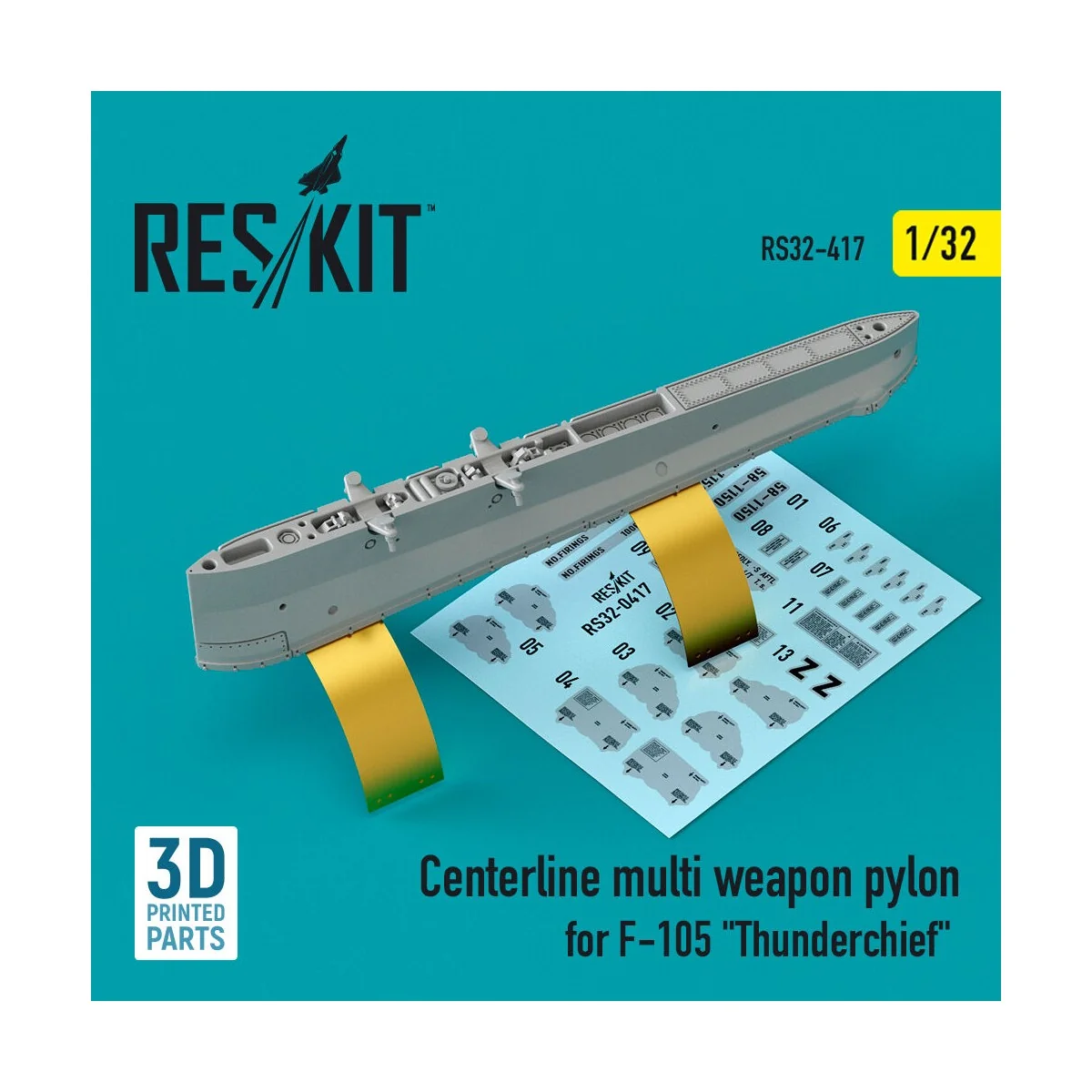 Centerline multi weapon pylon for F-105 Thunderchief (3D Printed), ... Centerline multi weapon pylon for F-105 Thunderchief (3D Printed), ...