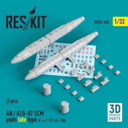 AN / ALQ-87 ECM pods late type (2 pcs) (F-4, F-111, AC-130) (3D Pri...