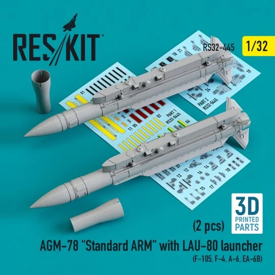 AGM-78 Standard ARM with LAU-80 launcher (2 pcs) (F-105,F-4,A-6,EA-...