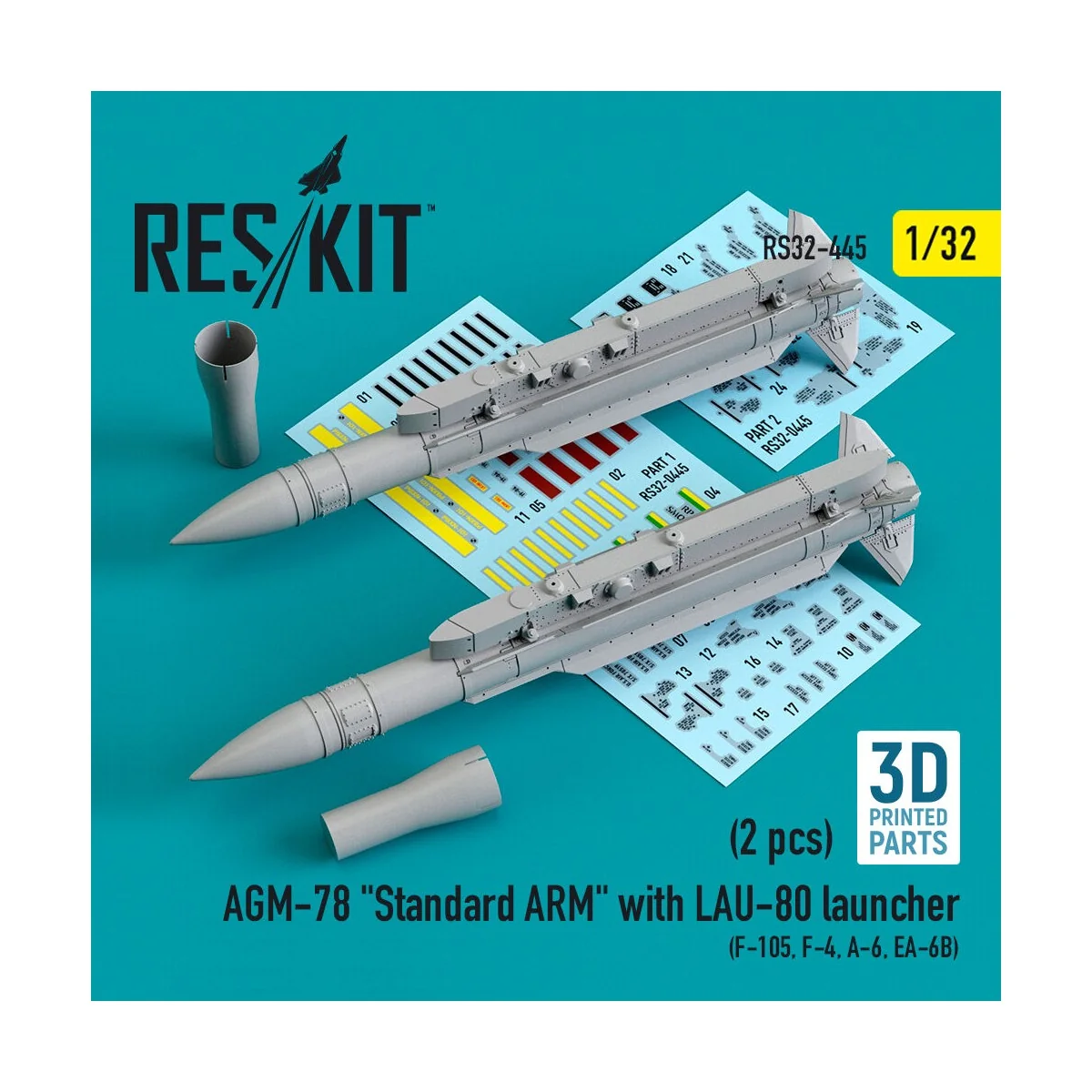 AGM-78 Standard ARM with LAU-80 launcher (2 pcs) (F-105, F-4, A-6, ...