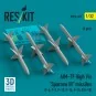 AIM-7F High Vis Sparrow III missiles (4 pcs) (F-4, F-5, F-15, F-16,...