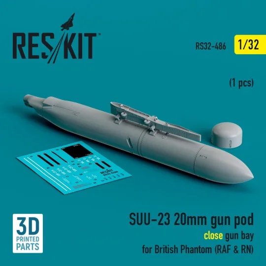 SUU-23 20mm gun pod (close gun bay) for British Phantom (RAF & RN) ...