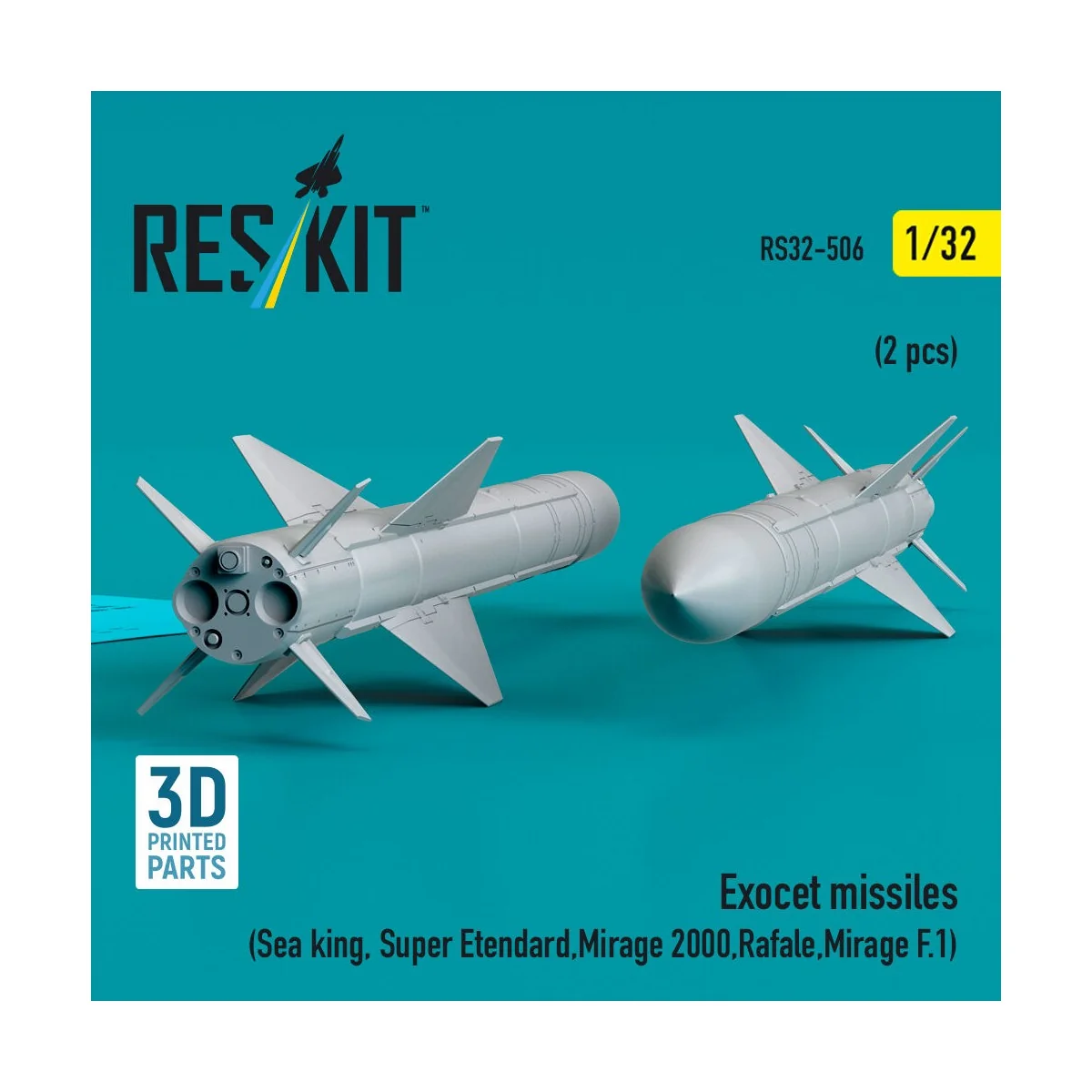 Exocet missiles (2 pcs) (Sea King, Super Etendard, Mirage 2000, Raf...