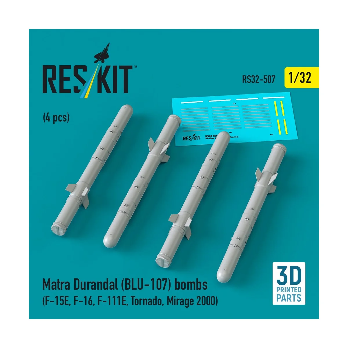 Matra Durandal (BLU-107) bombs (4 pcs) (F-15E, F-16, F-111E, Tornad... Matra Durandal (BLU-107) bombs (4 pcs) (F-15E, F-16, F-111E, Tornad...