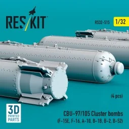 CBU-97/105 cluster bombs (4 pcs) (F-15E, F-16, A-10, B-1B, B-2, B-5...