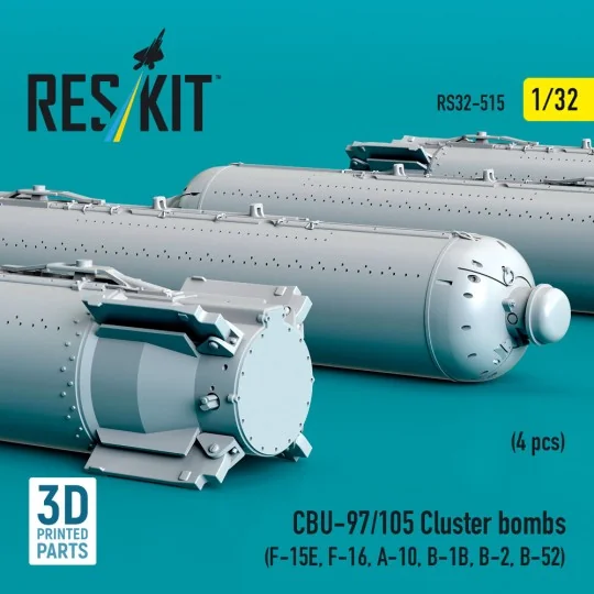 CBU-97/105 cluster bombs (4 pcs) (F-15E, F-16, A-10, B-1B, B-2, B-5...
