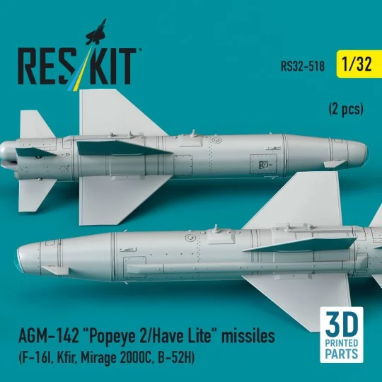 AGM-142 Popeye 2/Have Lite missiles (2 pcs) (F-16I, Kfir, Mirage 20... AGM-142 Popeye 2/Have Lite missiles (2 pcs) (F-16I, Kfir, Mirage 20...
