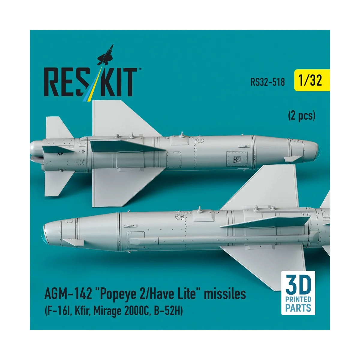 AGM-142 Popeye 2/Have Lite missiles (2 pcs) (F-16I, Kfir, Mirage 20... AGM-142 Popeye 2/Have Lite missiles (2 pcs) (F-16I, Kfir, Mirage 20...