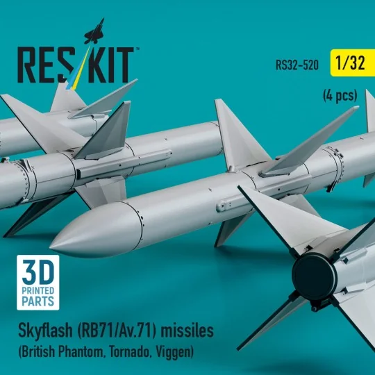 Skyflash (RB71/Av.71) missiles (4 pcs) (British Phantom, Tornado, V... Skyflash (RB71/Av.71) missiles (4 pcs) (British Phantom, Tornado, V...