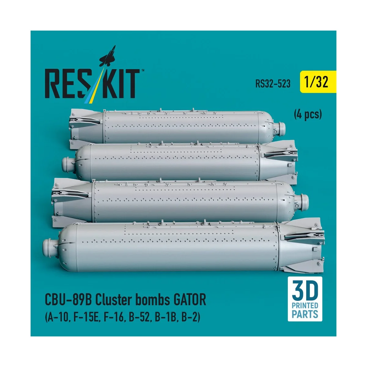 CBU-89B cluster bombs GATOR (4 pcs) (A-10, F-15E, F-16, B-52, B-1B,... CBU-89B cluster bombs GATOR (4 pcs) (A-10, F-15E, F-16, B-52, B-1B,...
