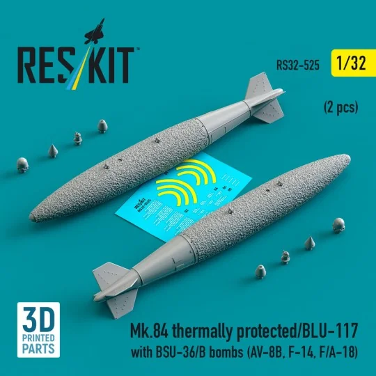 Mk.84 thermally protected/BLU-117 with BSU-36/B bombs (2 pcs) (AV-8...