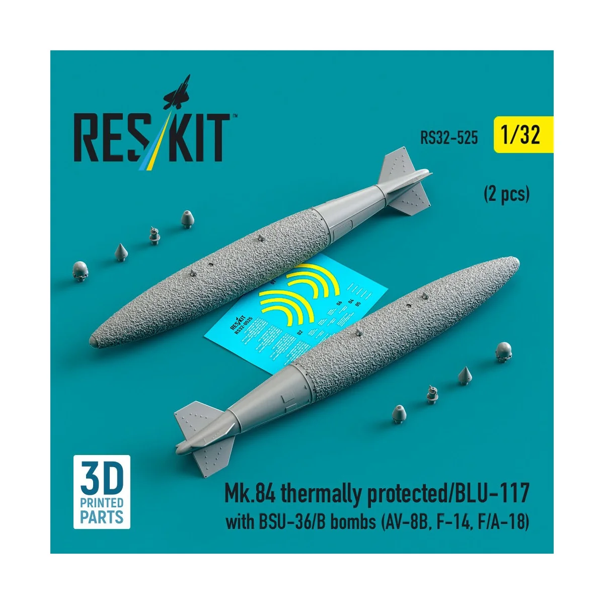 Mk.84 thermally protected/BLU-117 with BSU-36/B bombs (2 pcs) (AV-8...