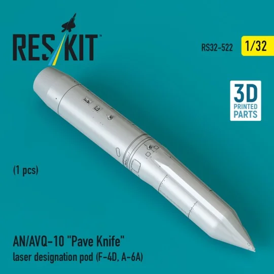 AN/AVQ-10 Pave Knife laser designation pod (1 pcs) (F-4D, A-6A) (3D... AN/AVQ-10 Pave Knife laser designation pod (1 pcs) (F-4D, A-6A) (3D...