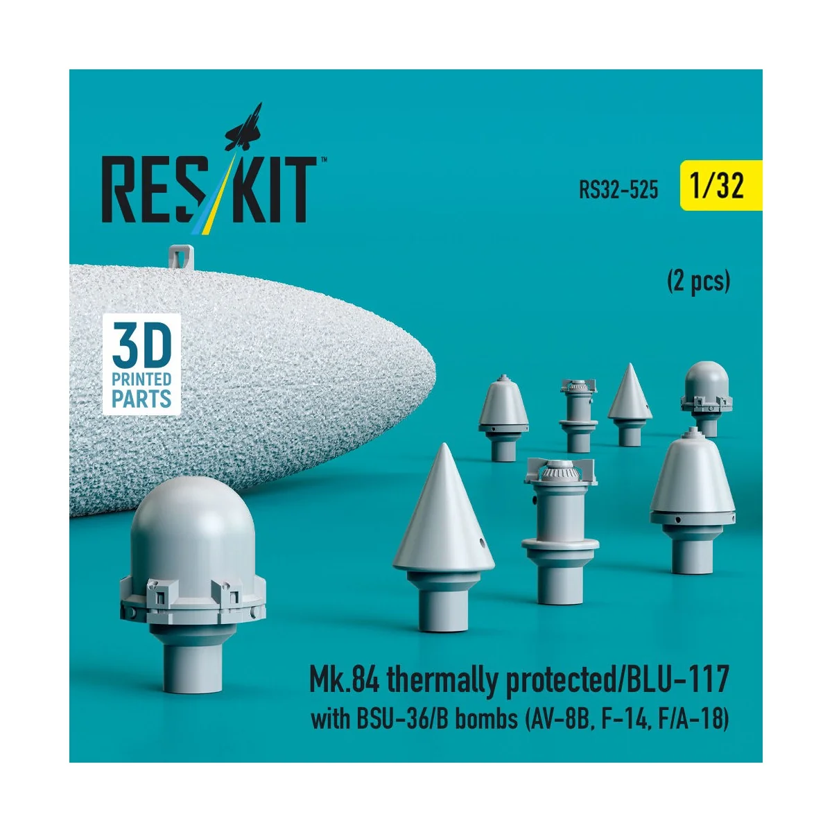 Mk.84 thermally protected/BLU-117 with BSU-36/B bombs (2 pcs) (AV-8...