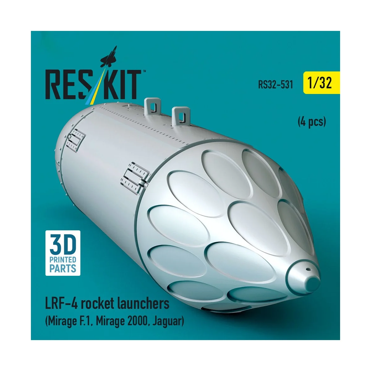 LRF-4 rocket launchers (4 pcs) (Mirage F.1, Mirage 2000, Jaguar) (3... LRF-4 rocket launchers (4 pcs) (Mirage F.1, Mirage 2000, Jaguar) (3...