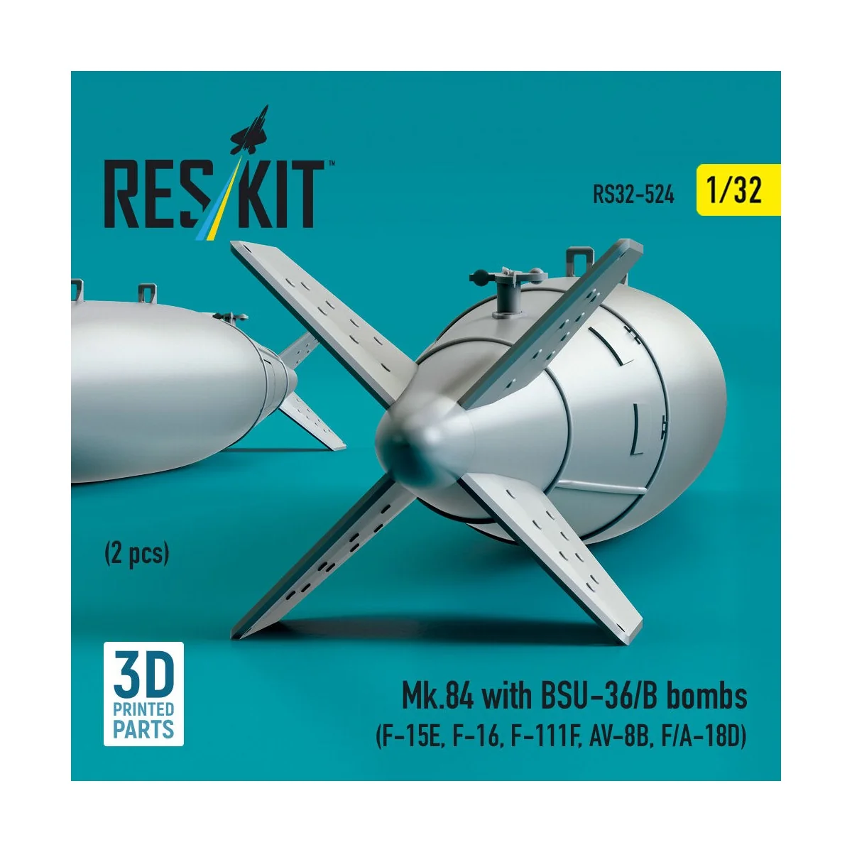 Mk.84 with BSU-36/B bombs (2 pcs) (F-15E, F-16, F-111F, AV-8B, F/A-...