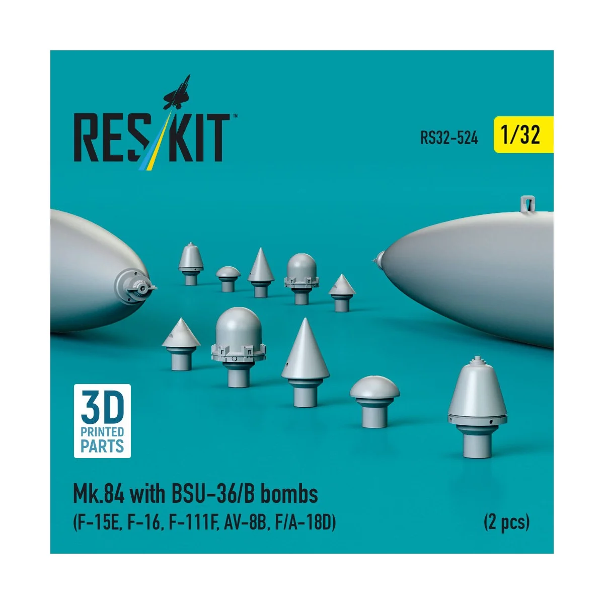 Mk.84 with BSU-36/B bombs (2 pcs) (F-15E, F-16, F-111F, AV-8B, F/A-...