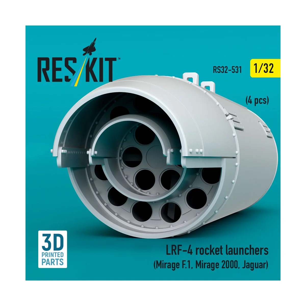 LRF-4 rocket launchers (4 pcs) (Mirage F.1, Mirage 2000, Jaguar) (3...