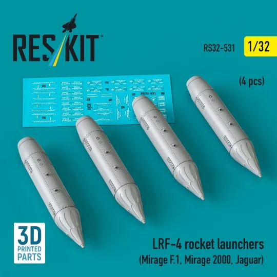 LRF-4 rocket launchers (4 pcs) (Mirage F.1, Mirage 2000, Jaguar) (3... LRF-4 rocket launchers (4 pcs) (Mirage F.1, Mirage 2000, Jaguar) (3...