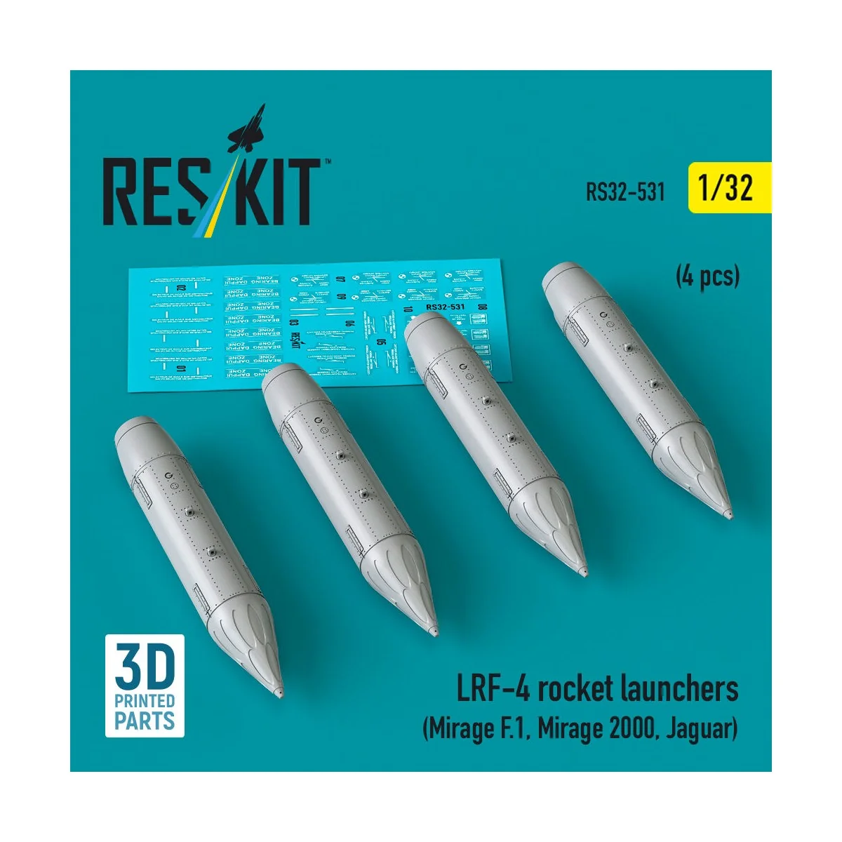 LRF-4 rocket launchers (4 pcs) (Mirage F.1, Mirage 2000, Jaguar) (3... LRF-4 rocket launchers (4 pcs) (Mirage F.1, Mirage 2000, Jaguar) (3...