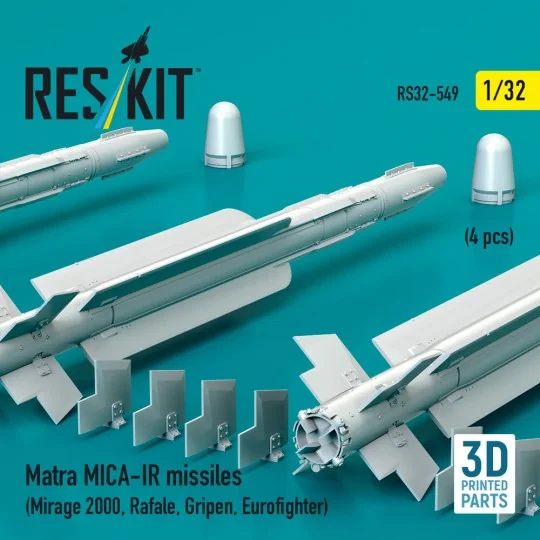 Matra MICA-IR missiles (4 pcs) (Mirage 2000, Rafale, Gripen, Eurofi... Matra MICA-IR missiles (4 pcs) (Mirage 2000, Rafale, Gripen, Eurofi...