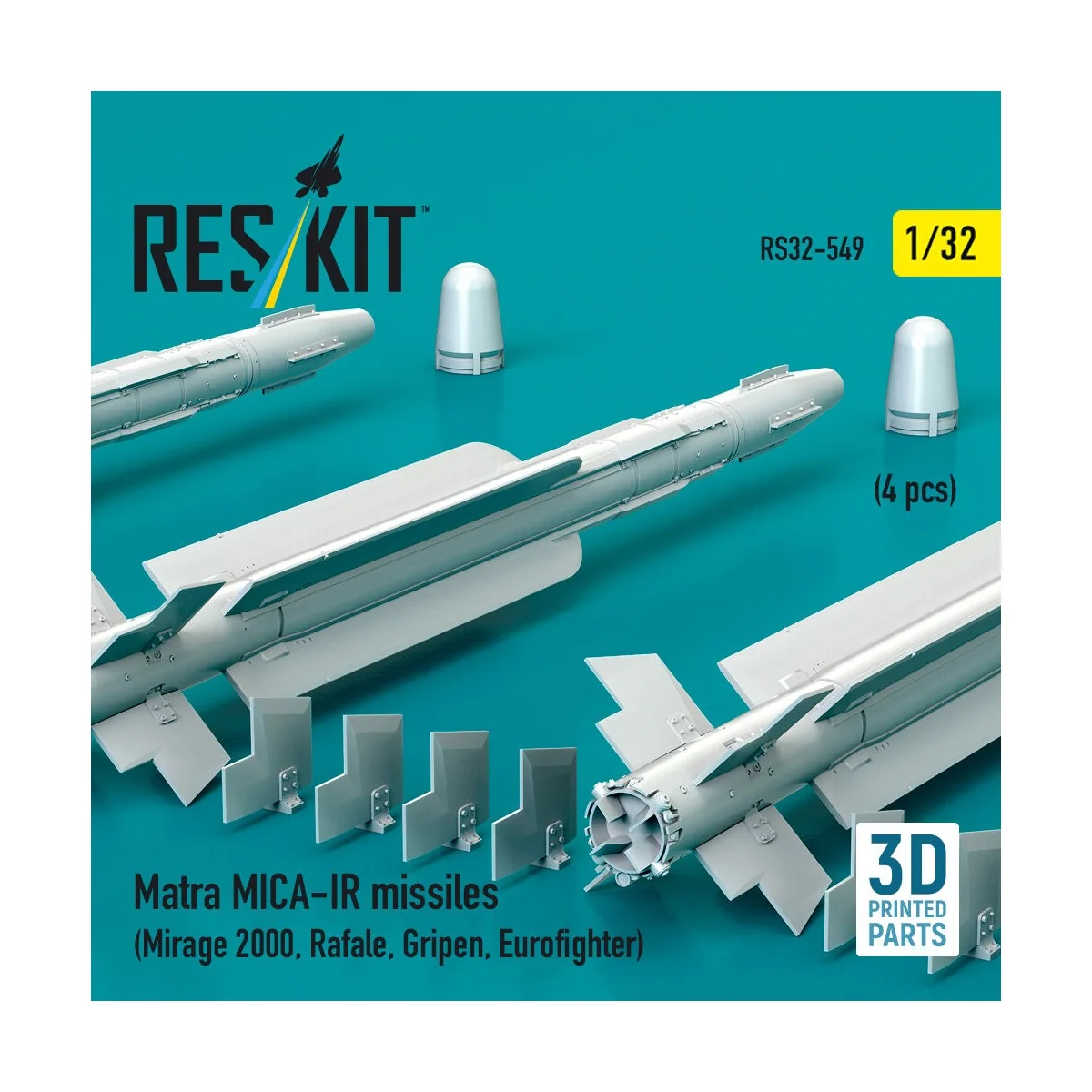 Matra MICA-IR missiles (4 pcs) (Mirage 2000, Rafale, Gripen, Eurofi...