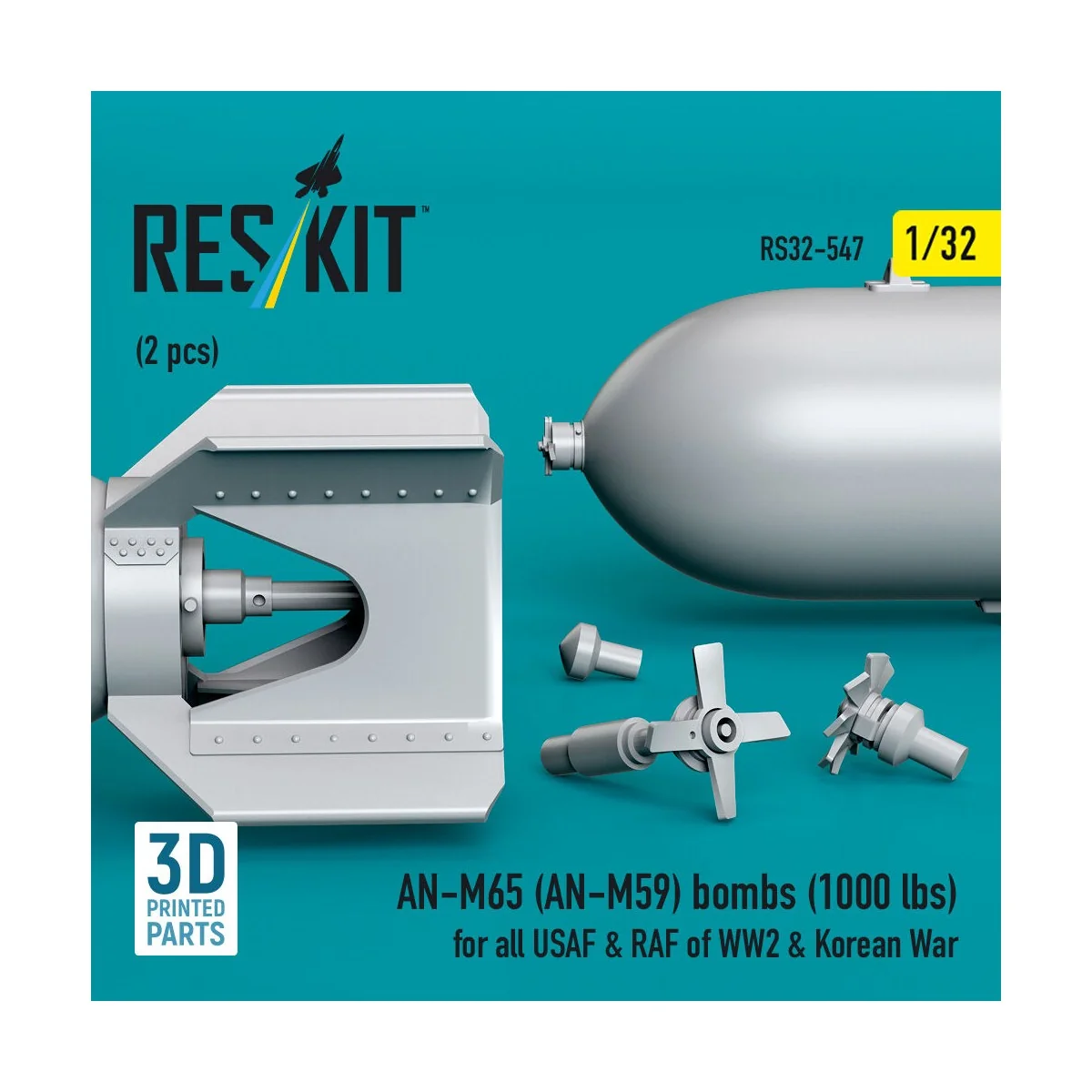 AN-M65 (AN-M59) bombs (1000 lbs) for all USAF & RAF of WW2 & Korean...