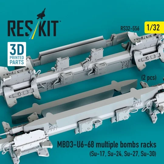 MBD3-U6-68 multiple bombs racks (2 pcs) (Su-17, Su-24, Su-27, Su-30... MBD3-U6-68 multiple bombs racks (2 pcs) (Su-17, Su-24, Su-27, Su-30...