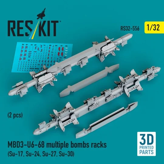 MBD3-U6-68 multiple bombs racks (2 pcs) (Su-17, Su-24, Su-27, Su-30... MBD3-U6-68 multiple bombs racks (2 pcs) (Su-17, Su-24, Su-27, Su-30...