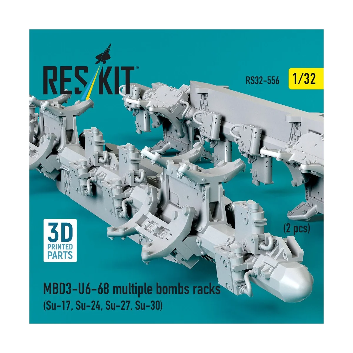 MBD3-U6-68 multiple bombs racks (2 pcs) (Su-17, Su-24, Su-27, Su-30...