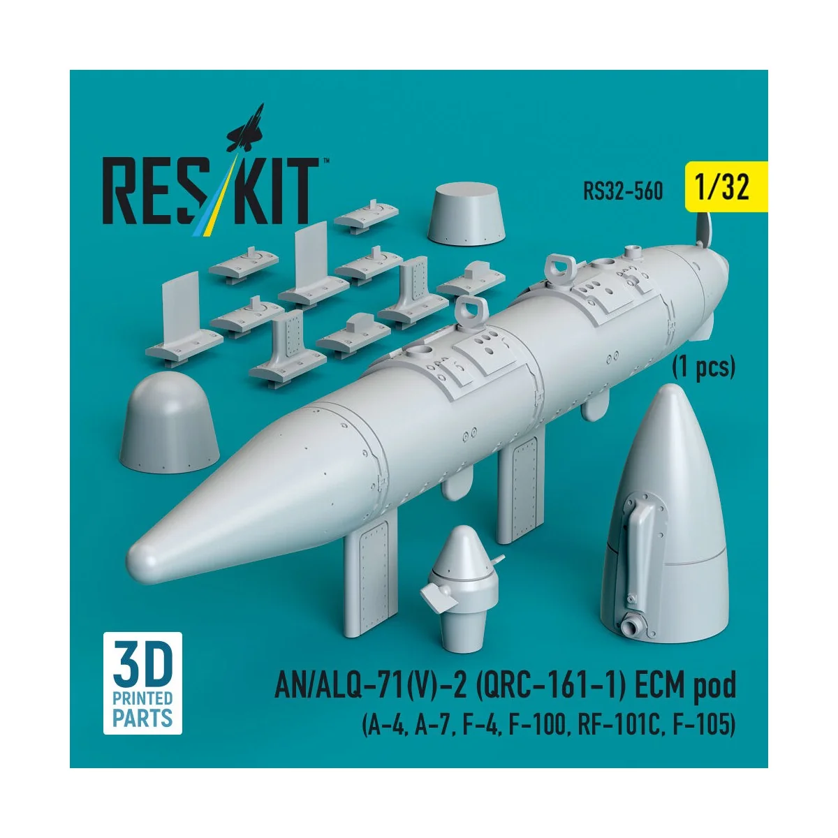 AN/ALQ-71(V)-2 (QRC-161-1) ECM pod (1pcs) (A-4, A-7, F-4, F-100, RF...