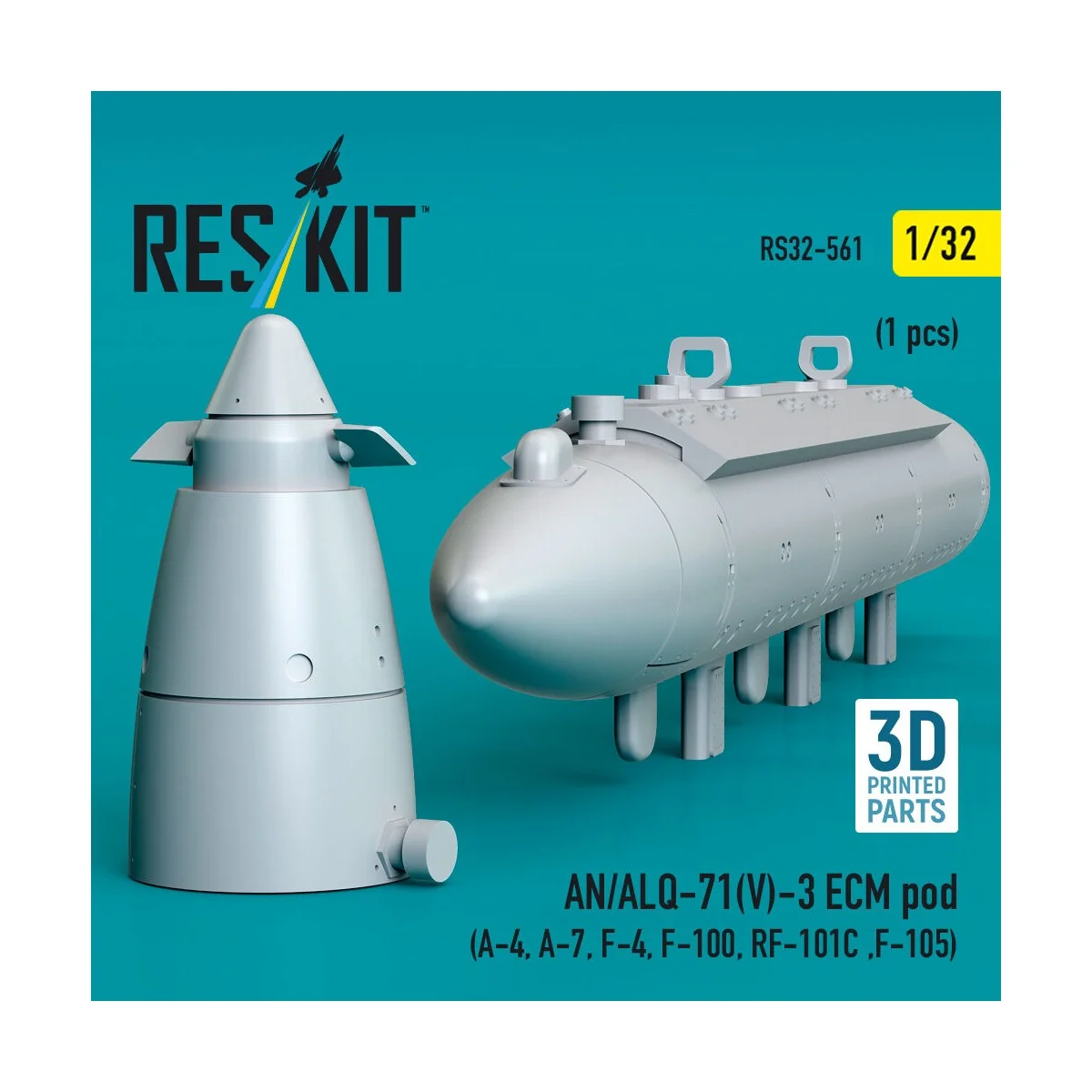 AN/ALQ-71(V)-3 ECM pod (A-4, A-7, F-4, F-100, RF-101C, F-105) (1pcs...