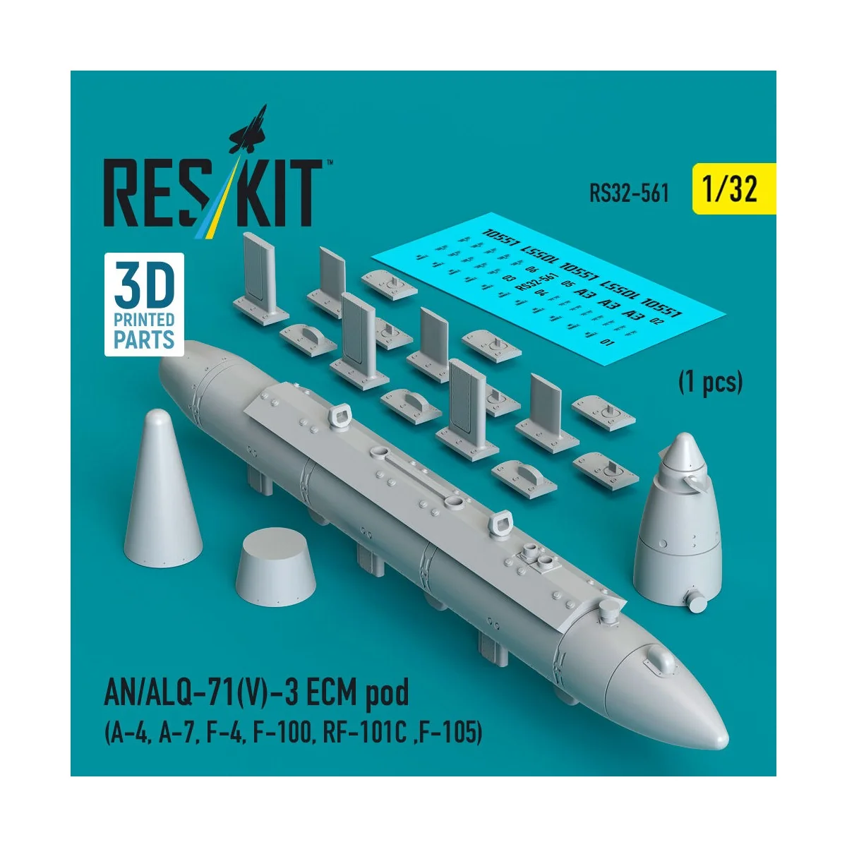 AN/ALQ-71(V)-3 ECM pod (A-4, A-7, F-4, F-100, RF-101C, F-105) (1pcs...