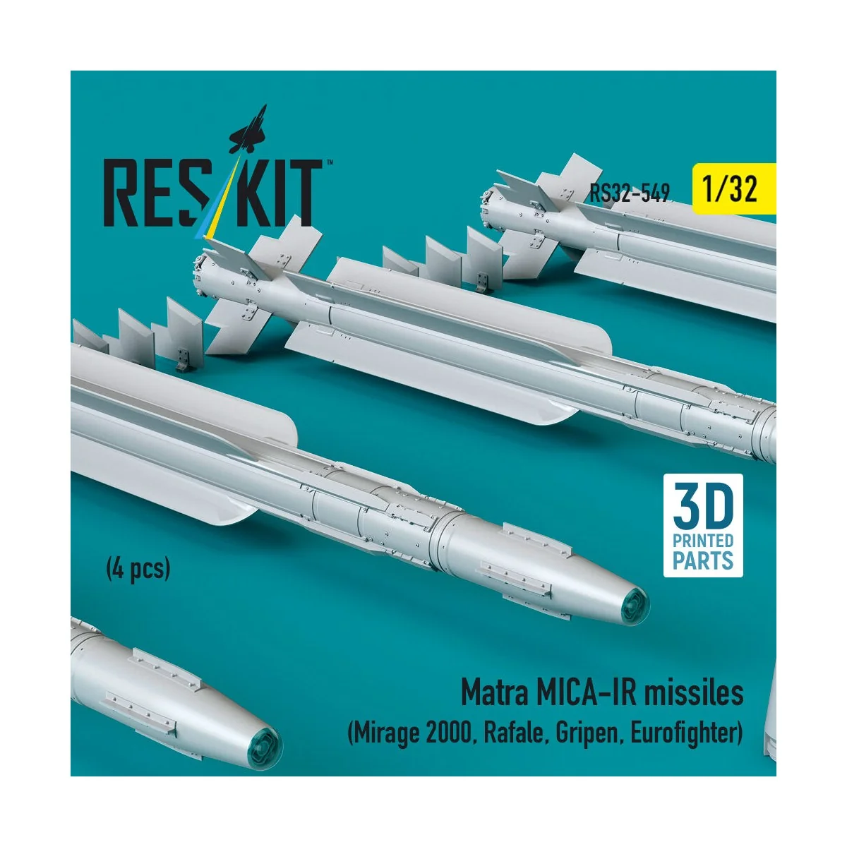 Matra MICA-IR missiles (4 pcs) (Mirage 2000, Rafale, Gripen, Eurofi... Matra MICA-IR missiles (4 pcs) (Mirage 2000, Rafale, Gripen, Eurofi...