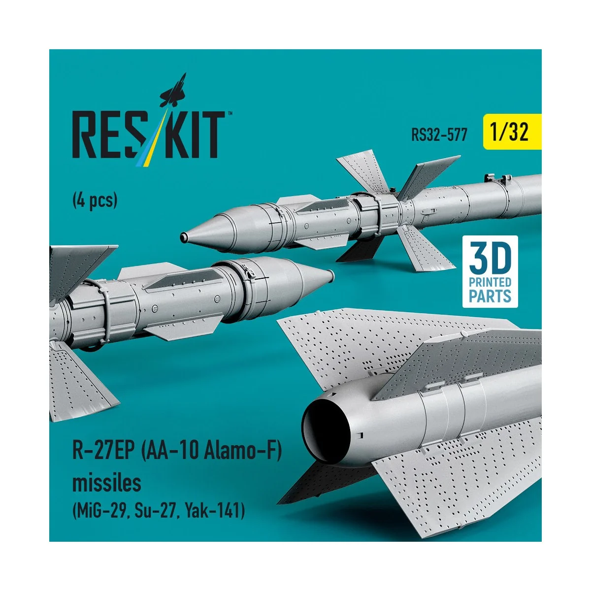 R-27EP (AA-10 Alamo-F) missiles (4 pcs) (MiG-29, Su-27, Yak-141) (3...