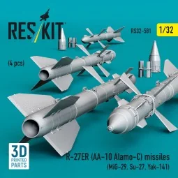R-27ER (AA-10 Alamo-C) missiles (4 pcs) (MiG-29, Su-27, Yak-141) (3...