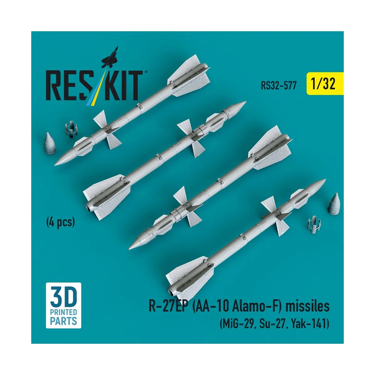 R-27EP (AA-10 Alamo-F) missiles (4 pcs) (MiG-29, Su-27, Yak-141) (3...