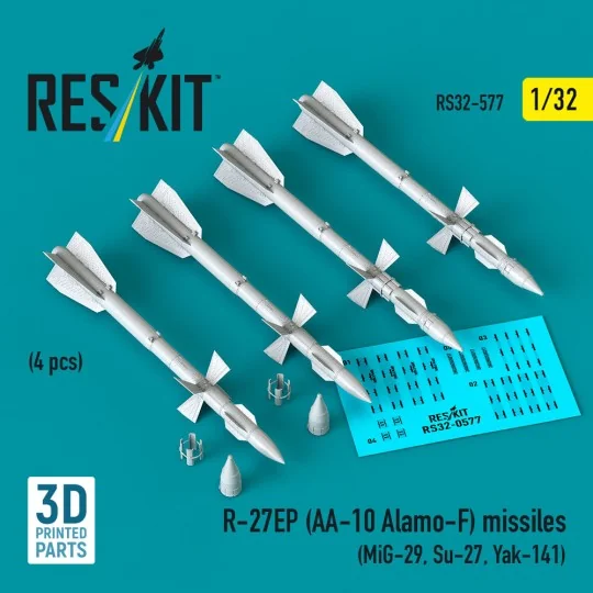 R-27EP (AA-10 Alamo-F) missiles (4 pcs) (MiG-29, Su-27, Yak-141) (3...