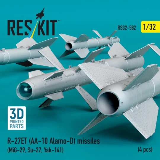 R-27ET (AA-10 Alamo-D) missiles (4 pcs) (MiG-29, Su-27, Yak-141) (3...