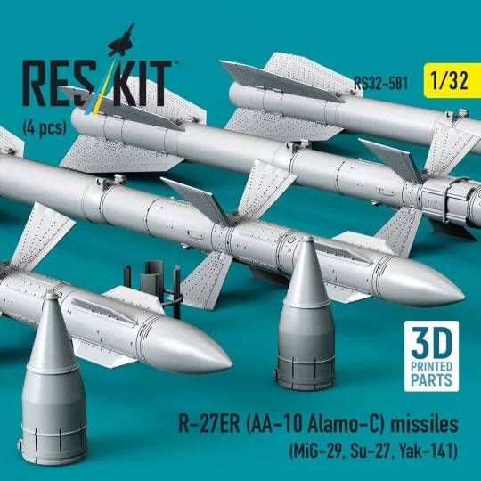 R-27ER (AA-10 Alamo-C) missiles (4 pcs) (MiG-29, Su-27, Yak-141) (3...