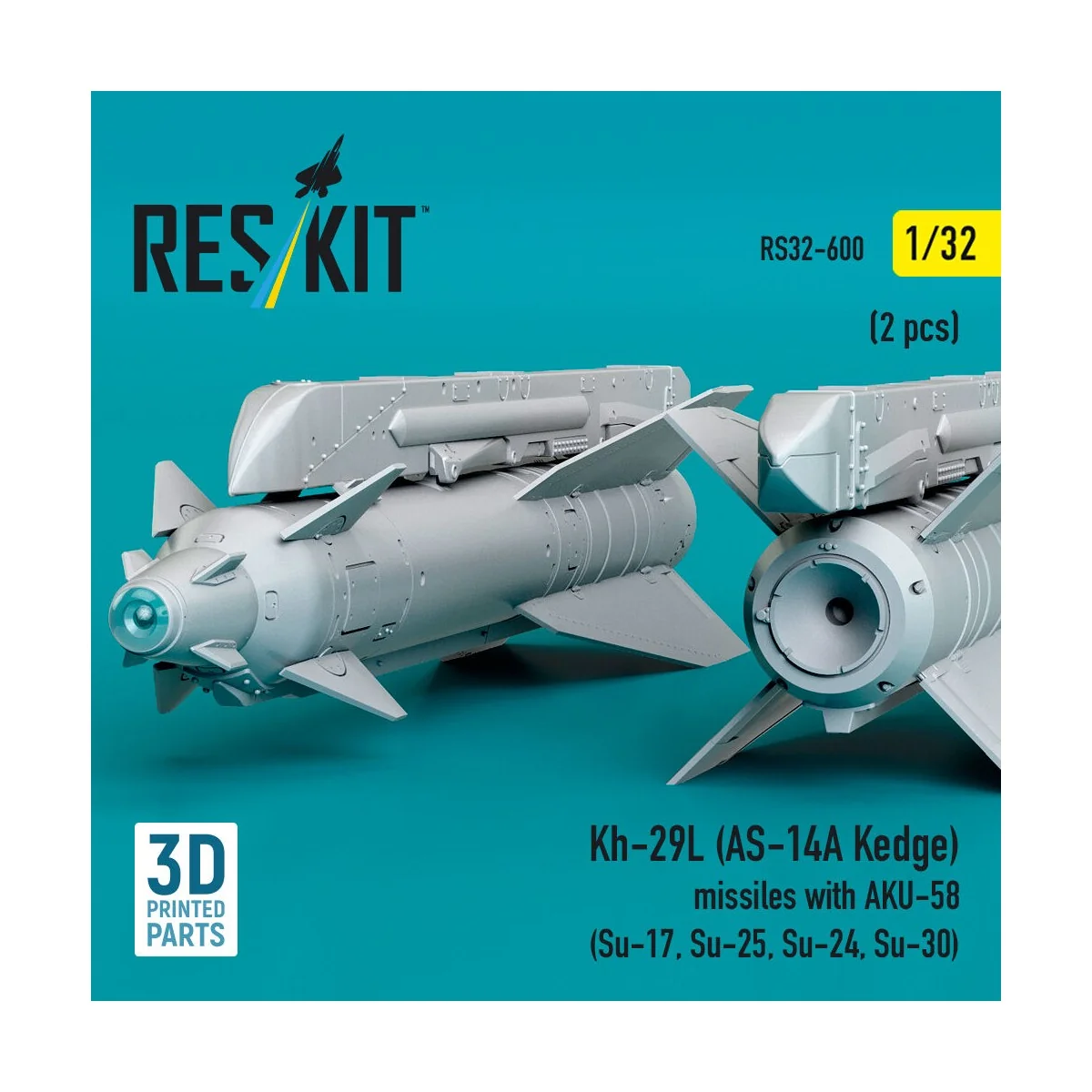 Kh-29L (AS-14A Kedge) missiles with AKU-58 (2 pcs) (Su-17, Su-25, S...