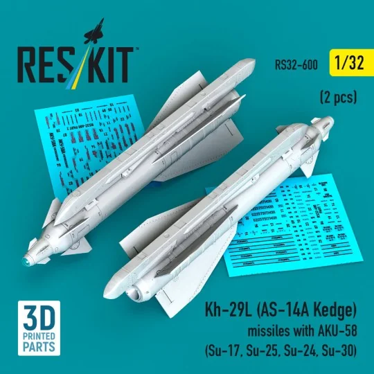 Kh-29L (AS-14A Kedge) missiles with AKU-58 (2 pcs) (Su-17, Su-25, S... Kh-29L (AS-14A Kedge) missiles with AKU-58 (2 pcs) (Su-17, Su-25, S...