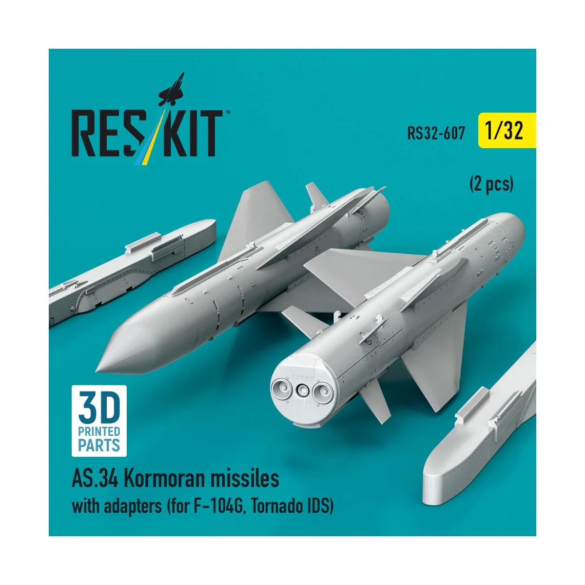 AS.34 Kormoran missiles with adapters (2 pcs) (for F-104G, Tornado ... AS.34 Kormoran missiles with adapters (2 pcs) (for F-104G, Tornado ...