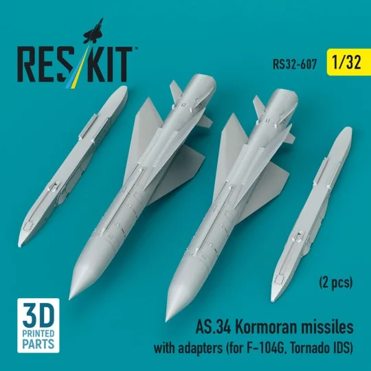 AS.34 Kormoran missiles with adapters (2 pcs) (for F-104G, Tornado ... AS.34 Kormoran missiles with adapters (2 pcs) (for F-104G, Tornado ...