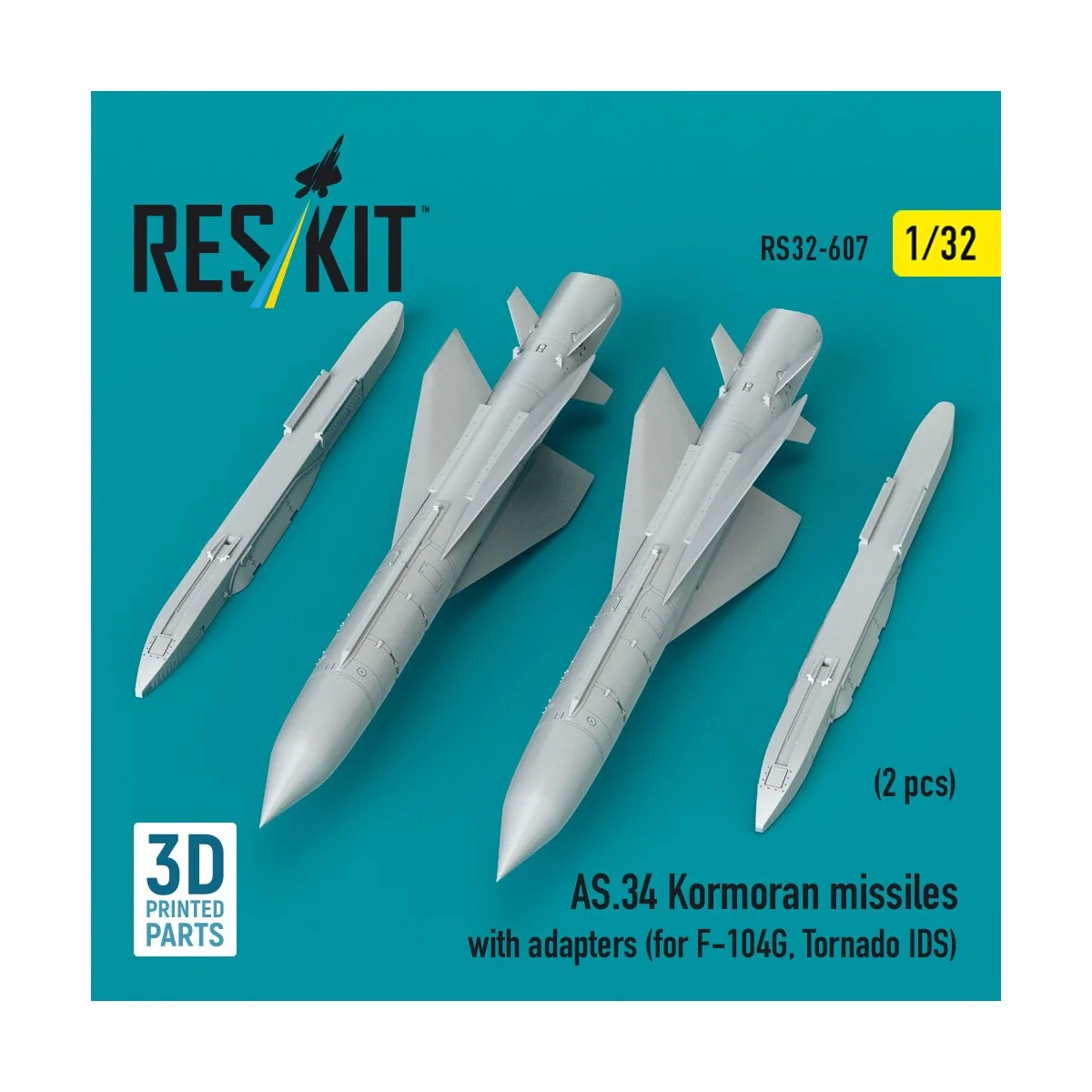 AS.34 Kormoran missiles with adapters (2 pcs) (for F-104G, Tornado ... AS.34 Kormoran missiles with adapters (2 pcs) (for F-104G, Tornado ...