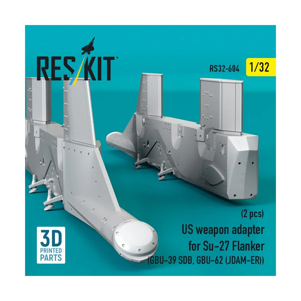 US weapon adapter for Su-27 Flanker (2 pcs) (GBU-39 SDB, GBU-62 (JD...