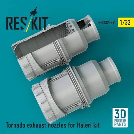Tornado exhaust nozzles for Italeri kit (3D Printed), 1/32 - ResKit... Tornado exhaust nozzles for Italeri kit (3D Printed), 1/32 - ResKit...