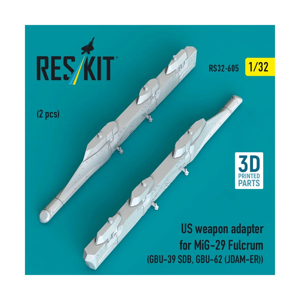 US weapon adapter for MiG-29 Fulcrum (2 pcs) (GBU-39 SDB, GBU-62 (J... US weapon adapter for MiG-29 Fulcrum (2 pcs) (GBU-39 SDB, GBU-62 (J...