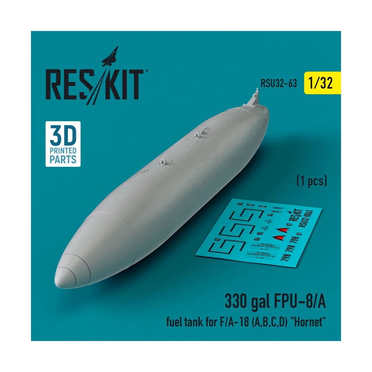 330 gallon FPU-8/A fuel tank for F/A-18 (A, B, C, D) Hornet (1 pcs)...