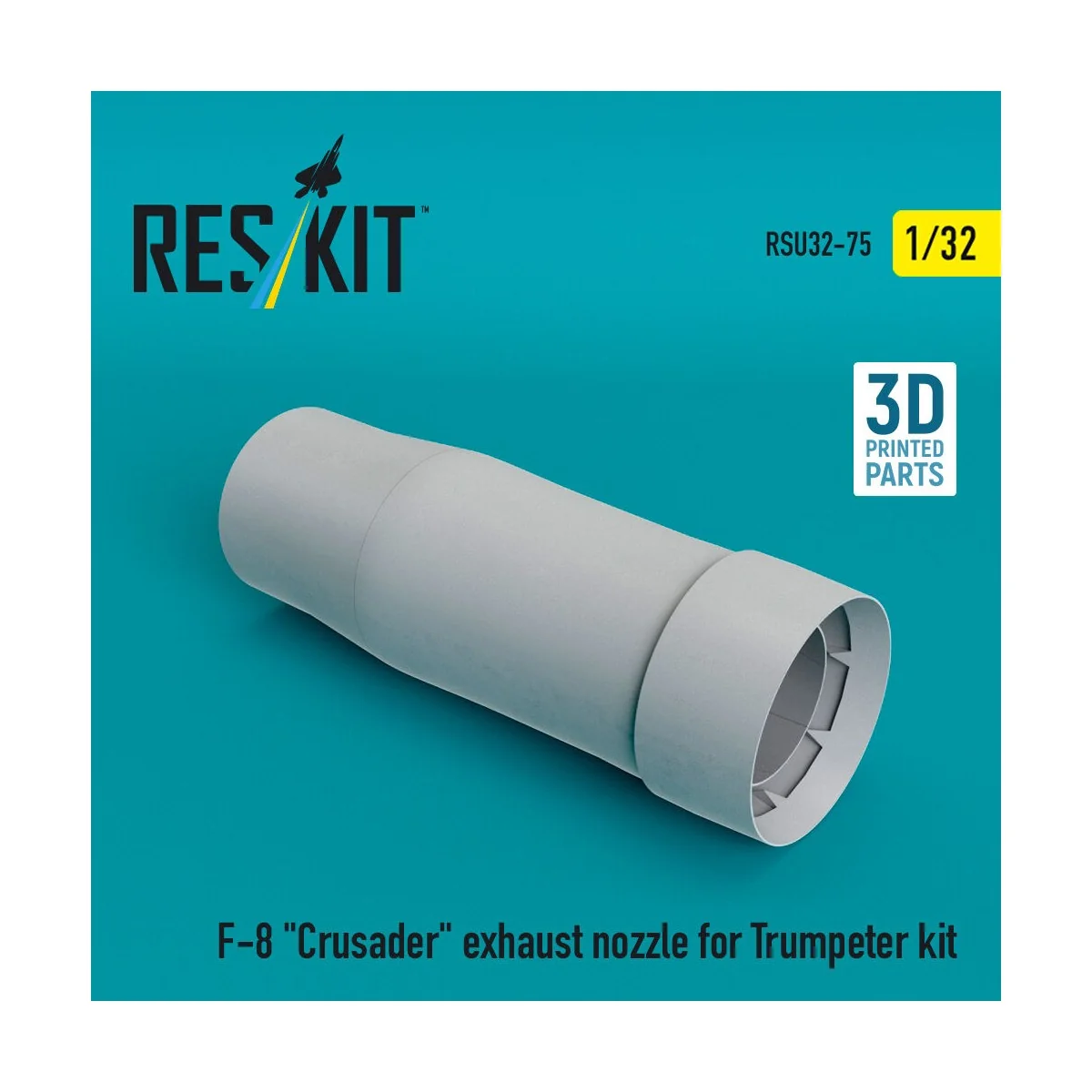 F-8 Crusader exhaust nozzle for Trumpeter kit (3D Printed) 1/32 - R...